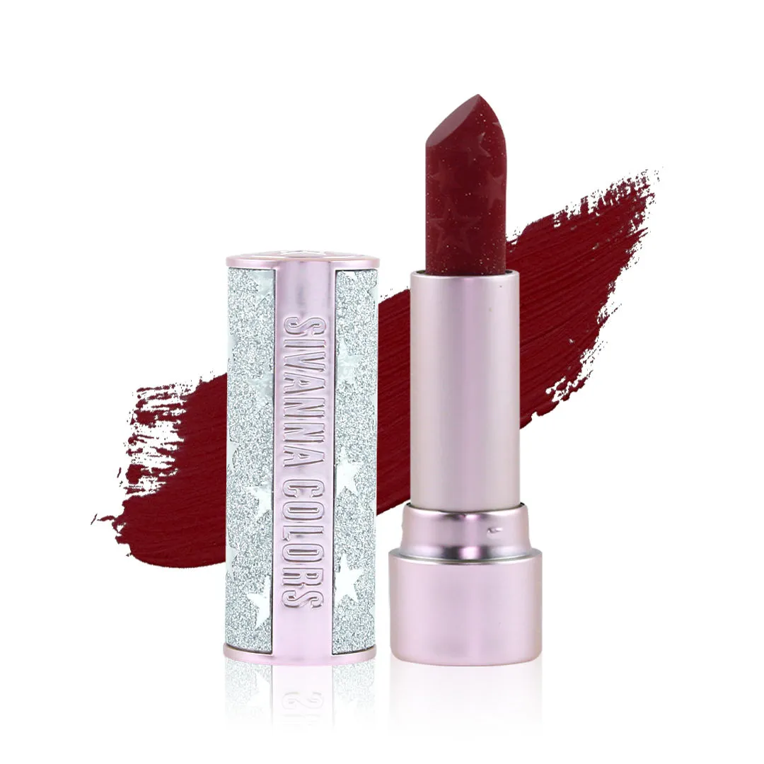 SIVANNA COLORS Crystal Power Kiss Lipstick - Red