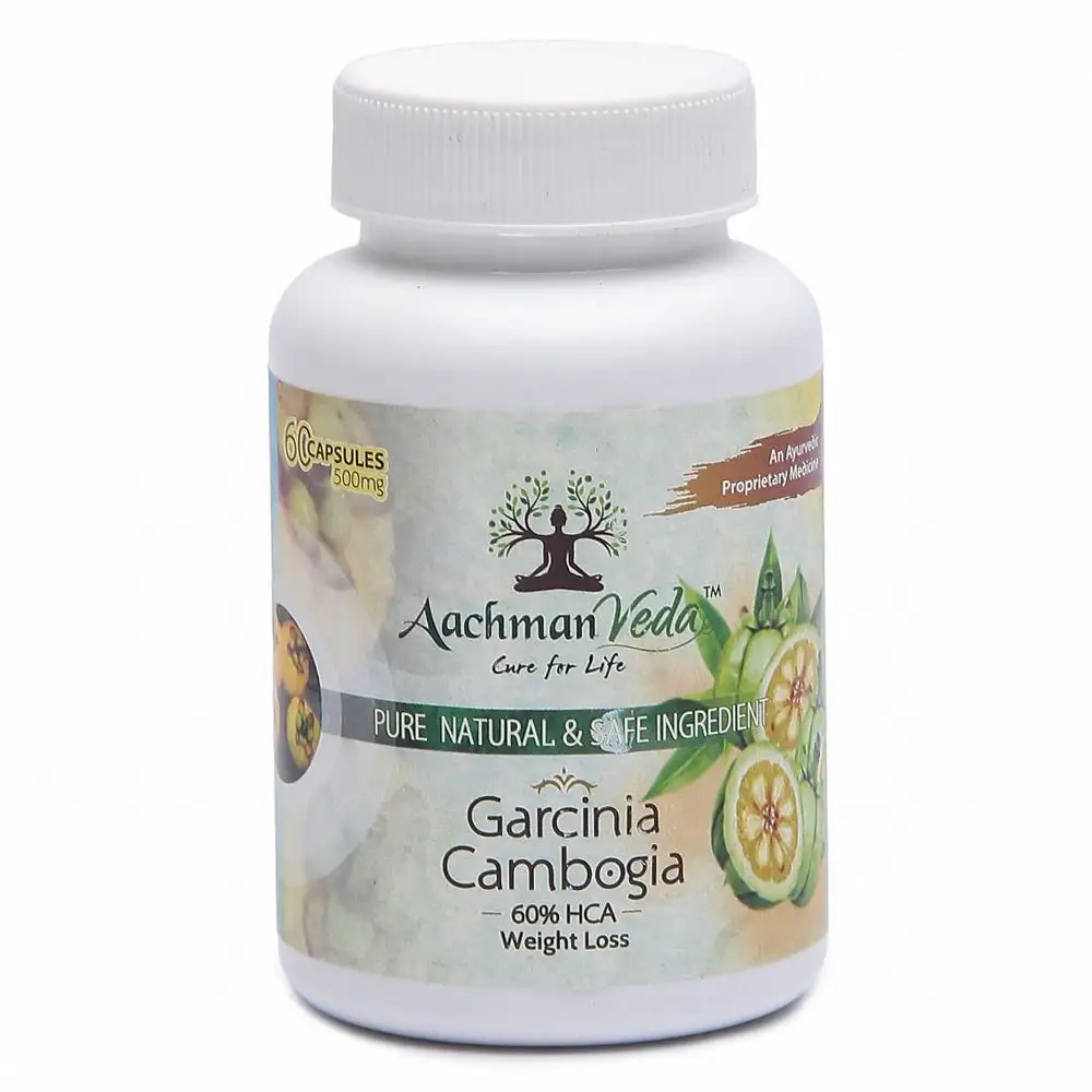 Aachman Veda Garcinia Cambogia 60% HCA,  60 capsules