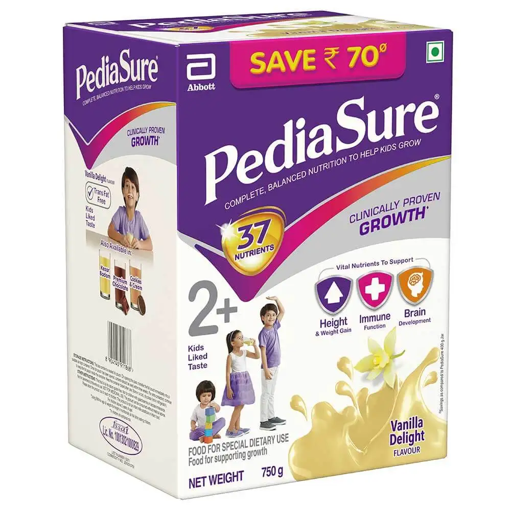 PediaSure Sure Growth Kids Nutrition,  0.750 kg  Vanilla Delight