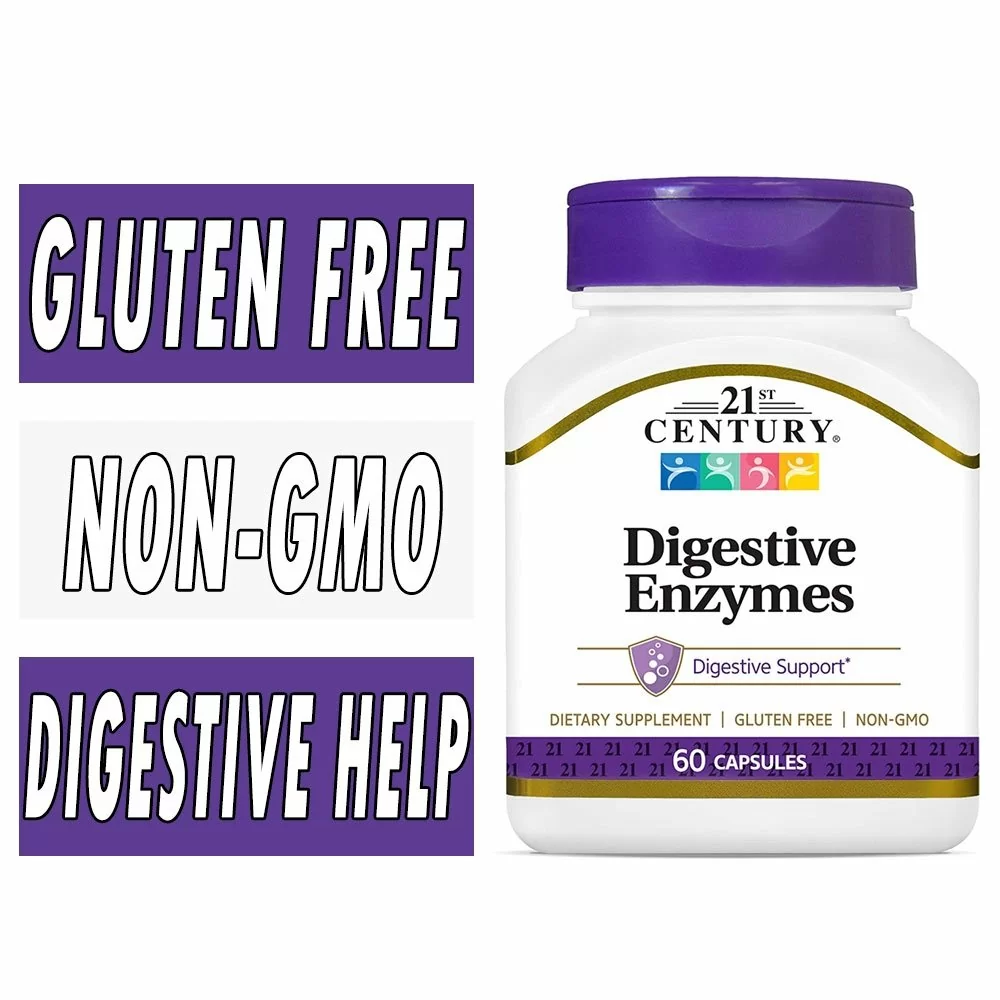 21st Century Digestive Enzymes - 60 Capsules