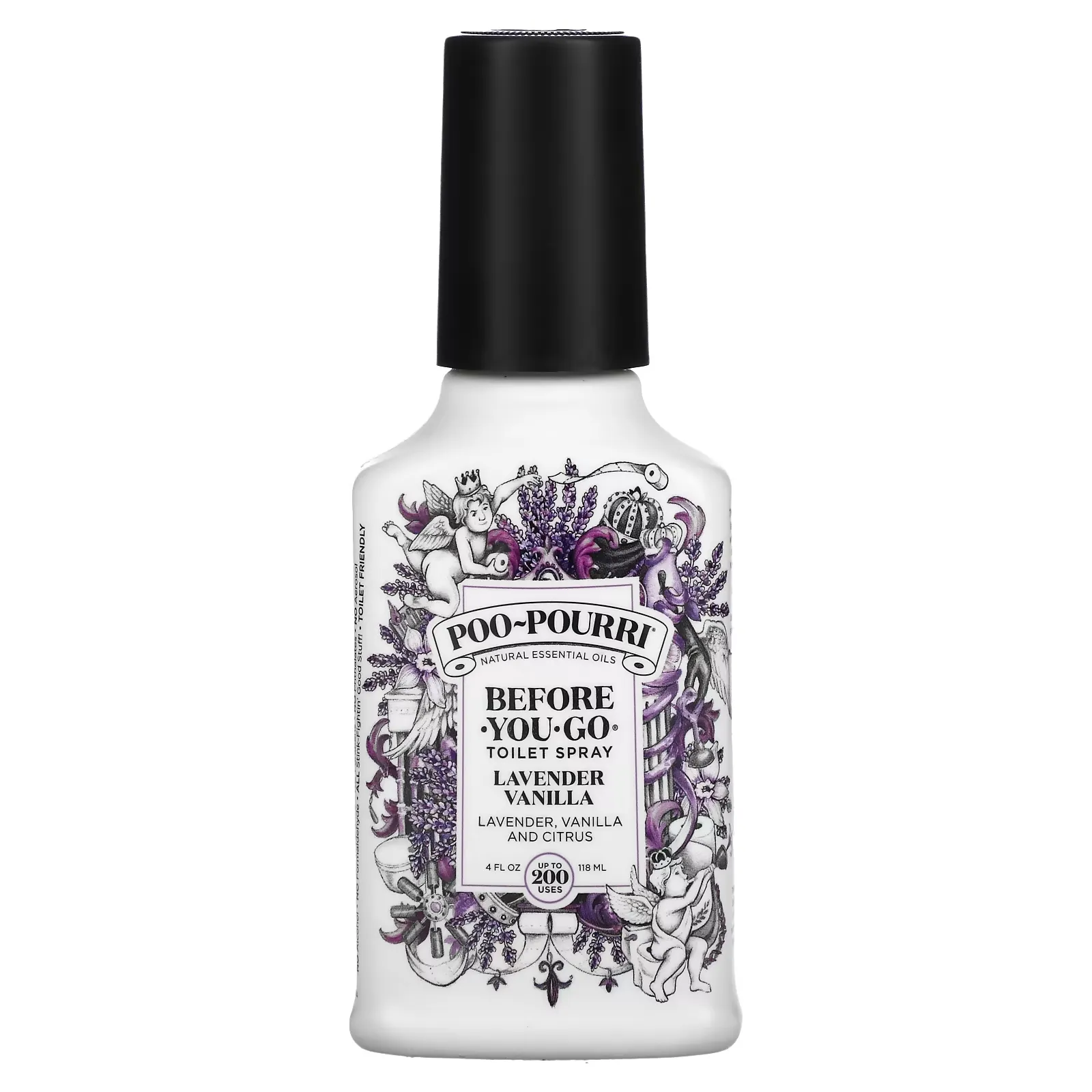 Before-You-Go Toilet Spray, Lavender Vanilla, 4 fl oz (118 ml)