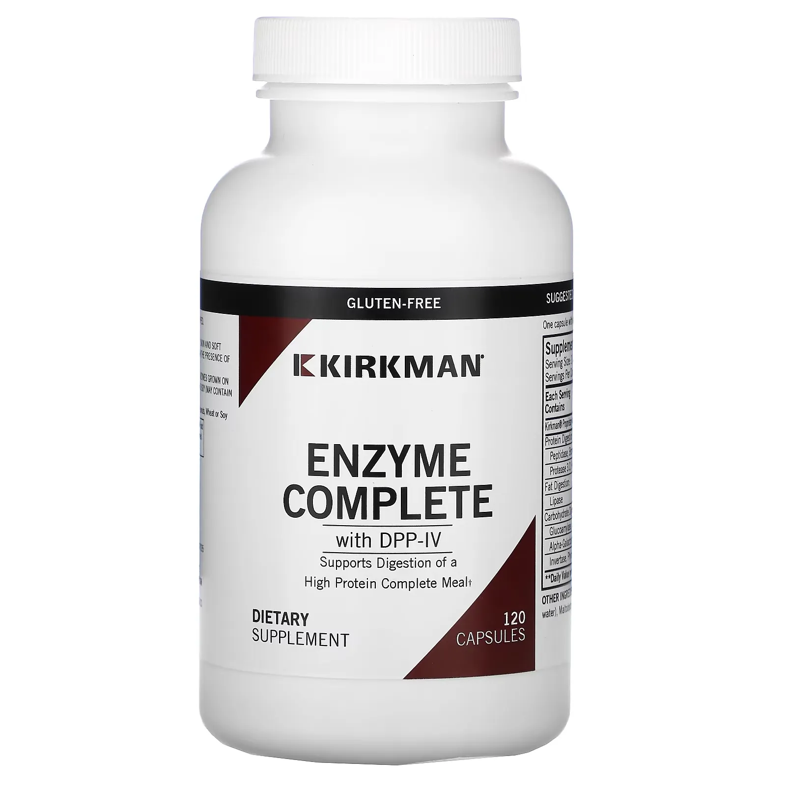 Enzyme Complete With DPP-IV, 120 Capsules