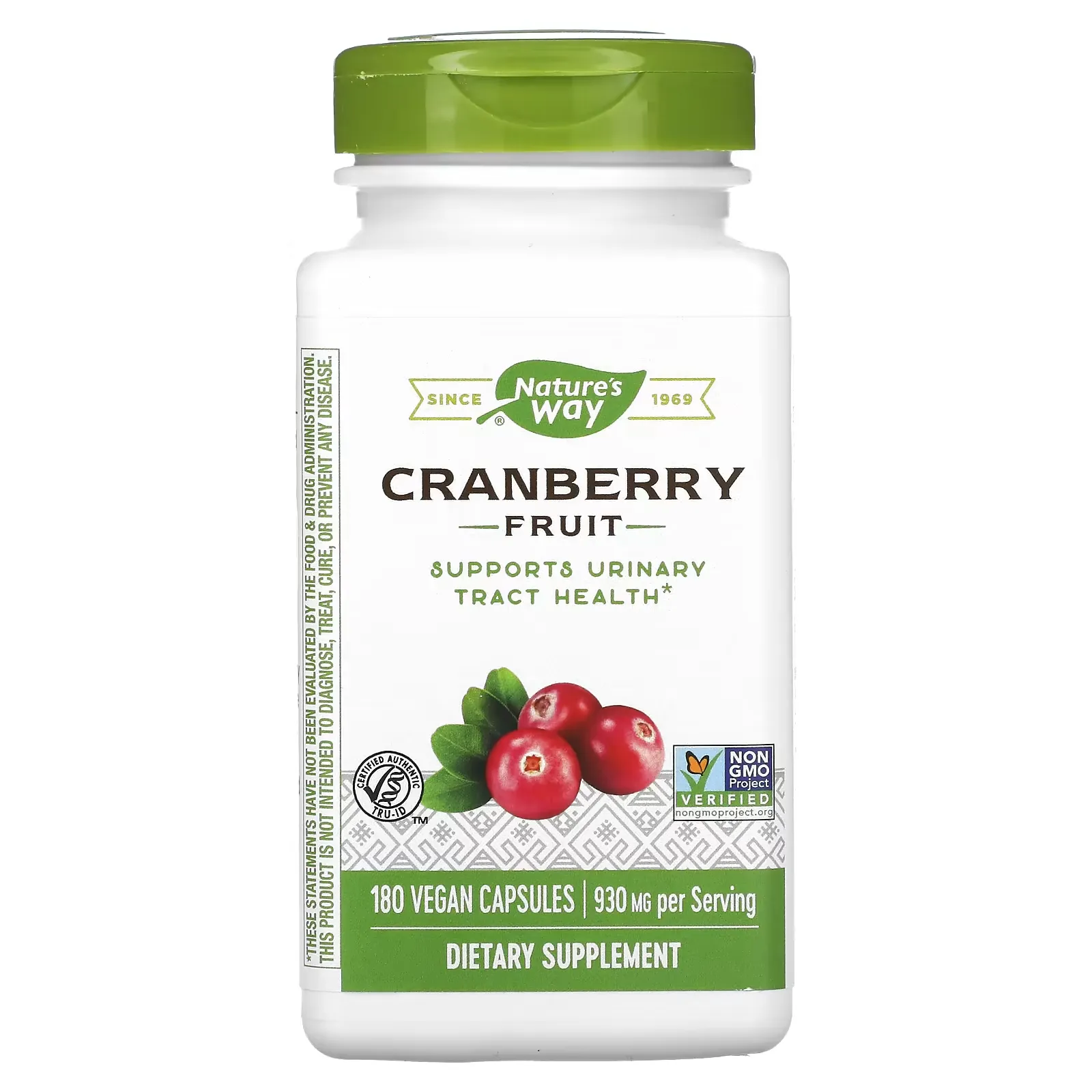 Cranberry Fruit, 465 mg, 180 Vegan Capsules