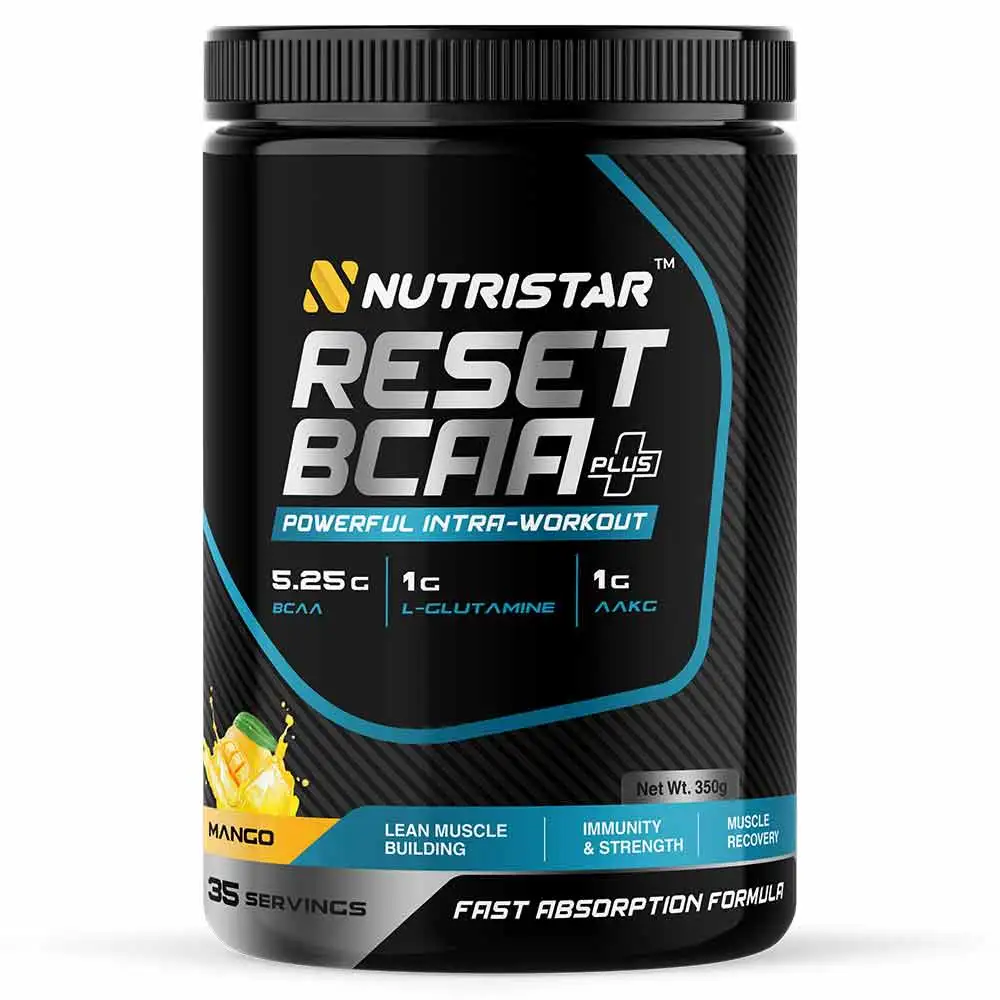 Nutristar Reset BCAA Plus,  0.77 lb  35 Servings  Mango