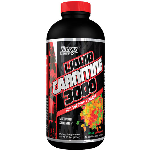 Liquid Carnitine 3000 - Sour Gummies - 16 fl oz