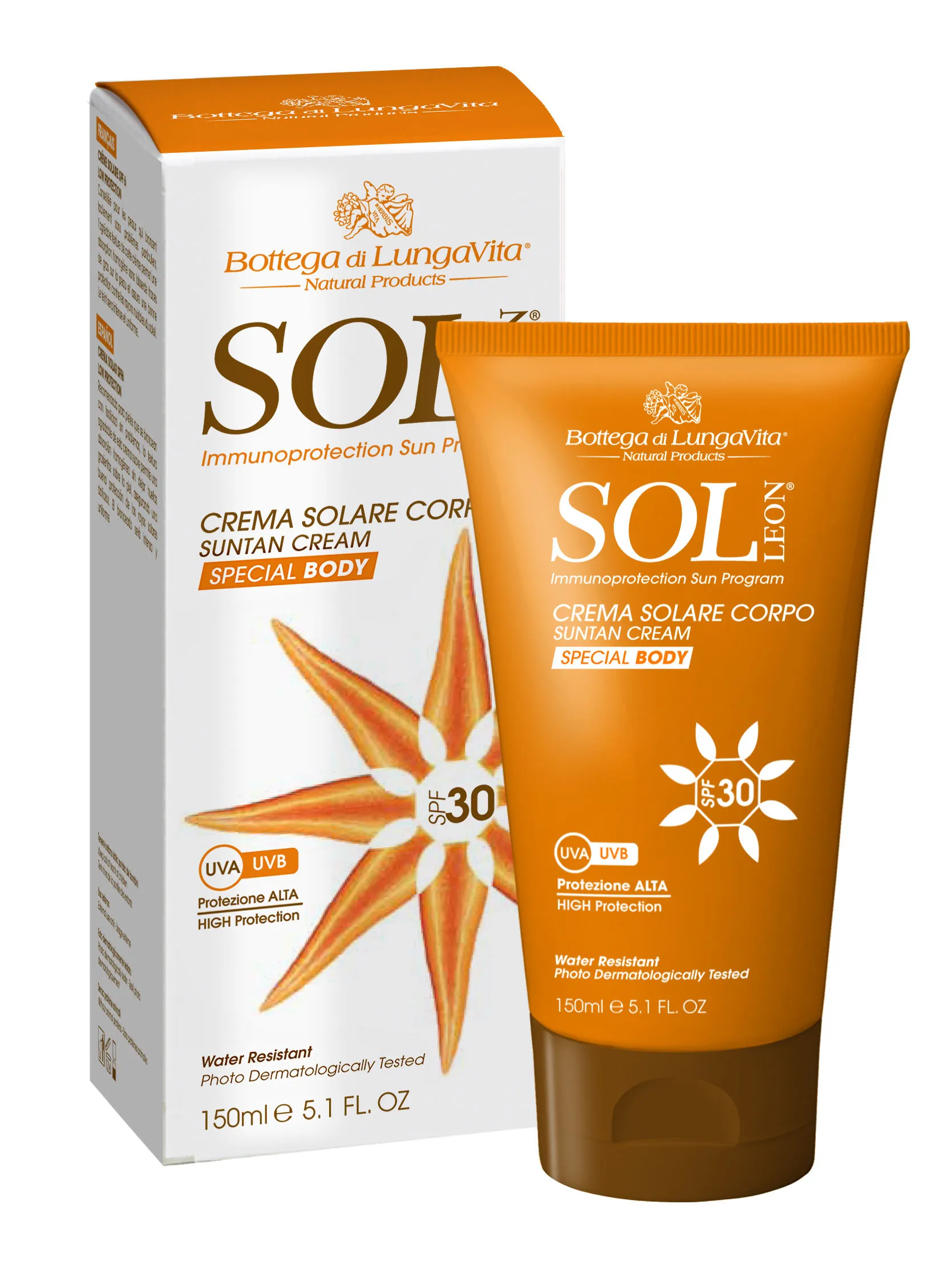 Bottega Di Lungavita Sol Leon Suntan Cream Body SPF 30