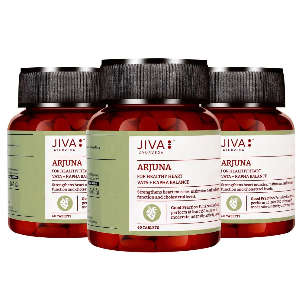 Jiva Ayurveda Arjuna Tablets - Pack of 3