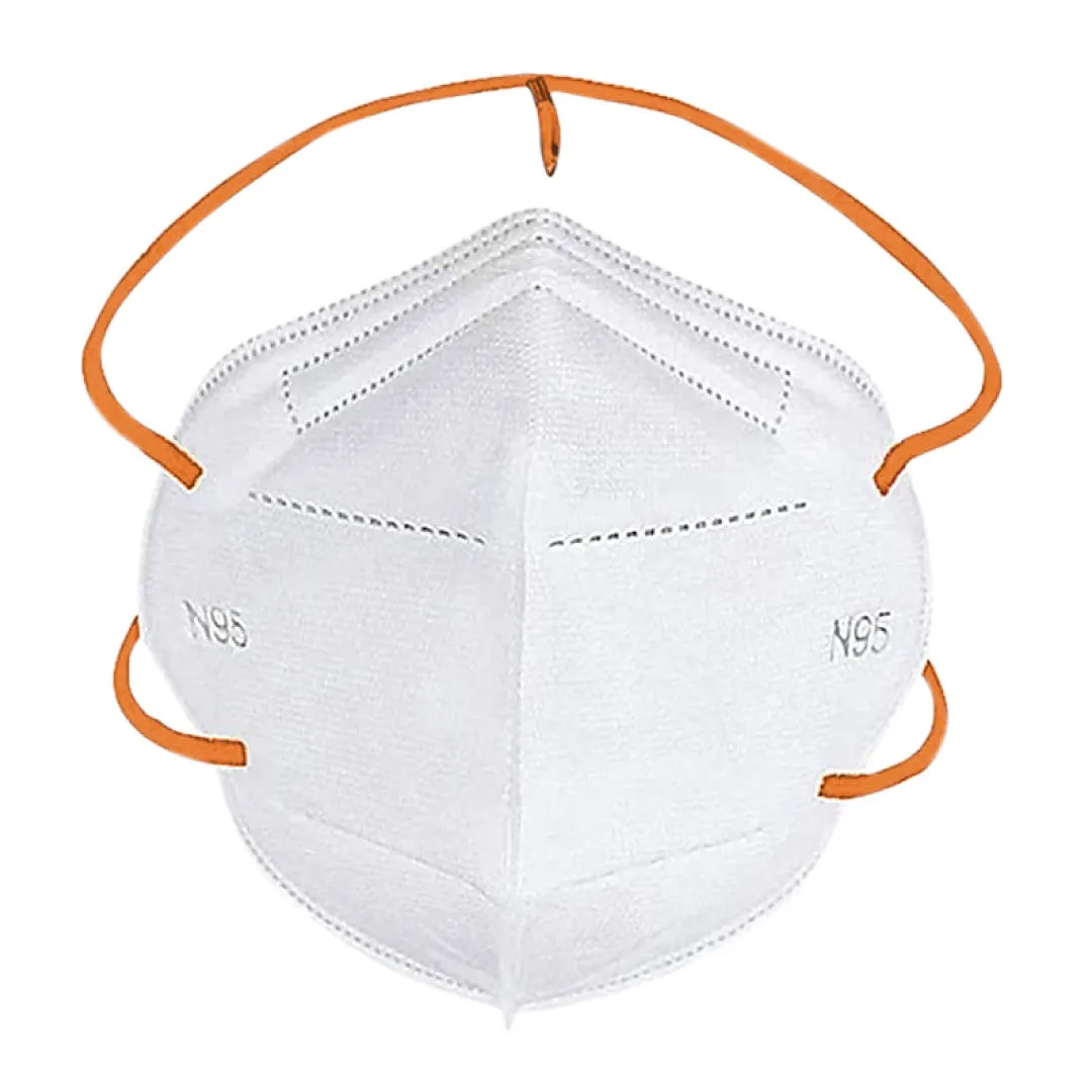 HAMMER Germ Shield N95 5 Layer White Color Face Mask, Reusable, Headloop Antidust N95 5 Pcs