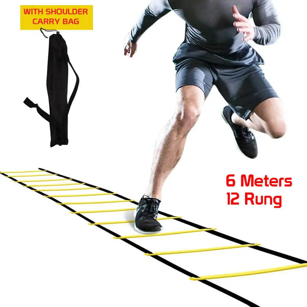 Fitsy Speed Agility Ladder (AR2414),  Yellow and Black  5 Meter