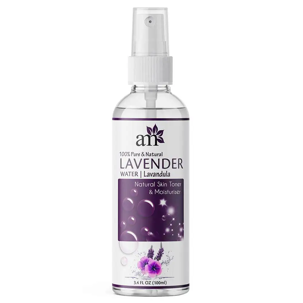 AromaMusk 100% Pure & Natural Lavender Water,  100 ml  for Skin, Hair & Face