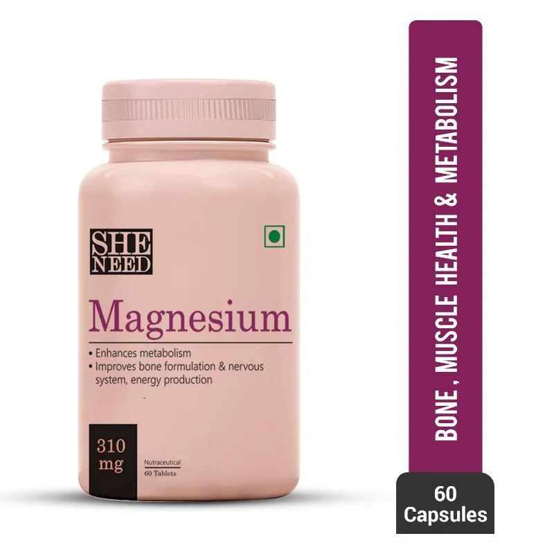 Sheneed Magnesium Supplement 310MG for Sports recovery, Bone & Muscle Health & Metabolism