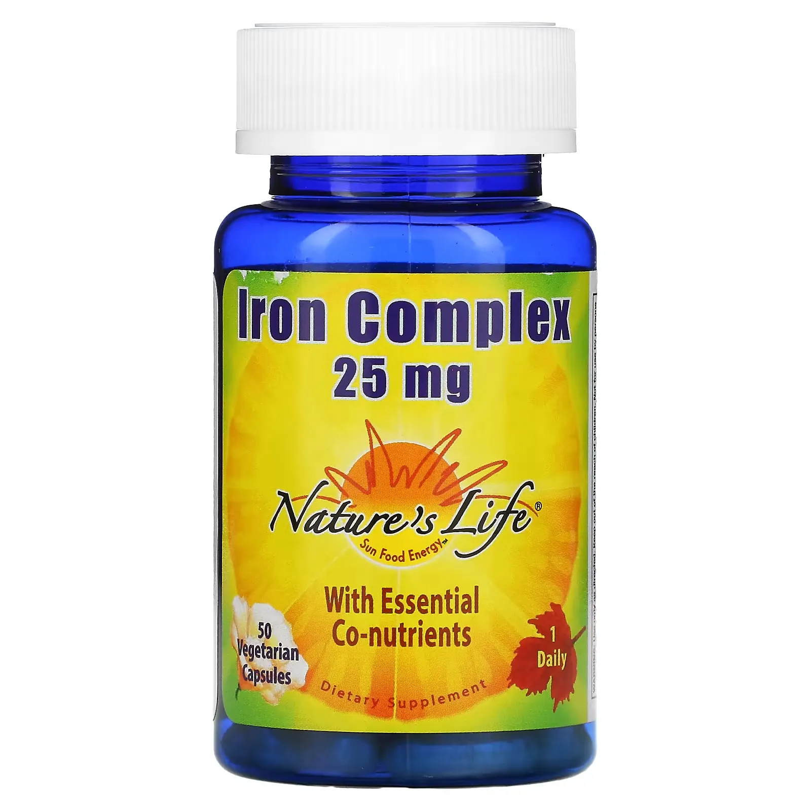 Iron Complex, 25 mg, 50 Vegetarian Capsules