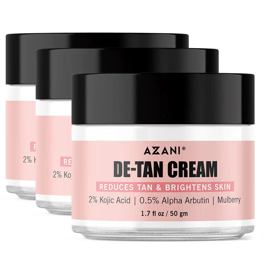 Azani Active Care De-Tan Cream,  50 g  Reduces Tan & Brightens Skin (Pack of 3)