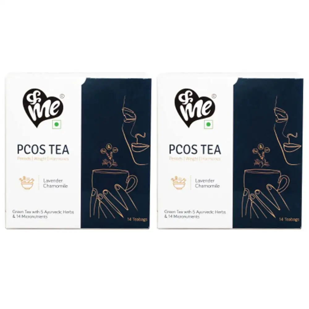 &Me Pcos Tea for Women,  14 Tea Bag(s)  Lavender Chamomile (Pack of 2)