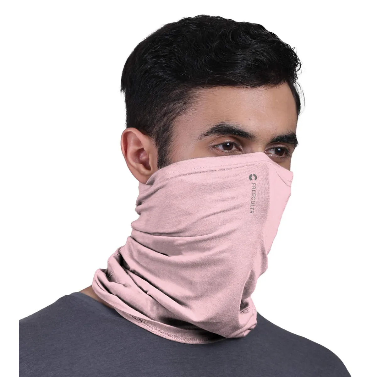 FREECULTR Unisex Plain Bamboo Bandana Anti Microbial Multipurpose Cloth Face Mask