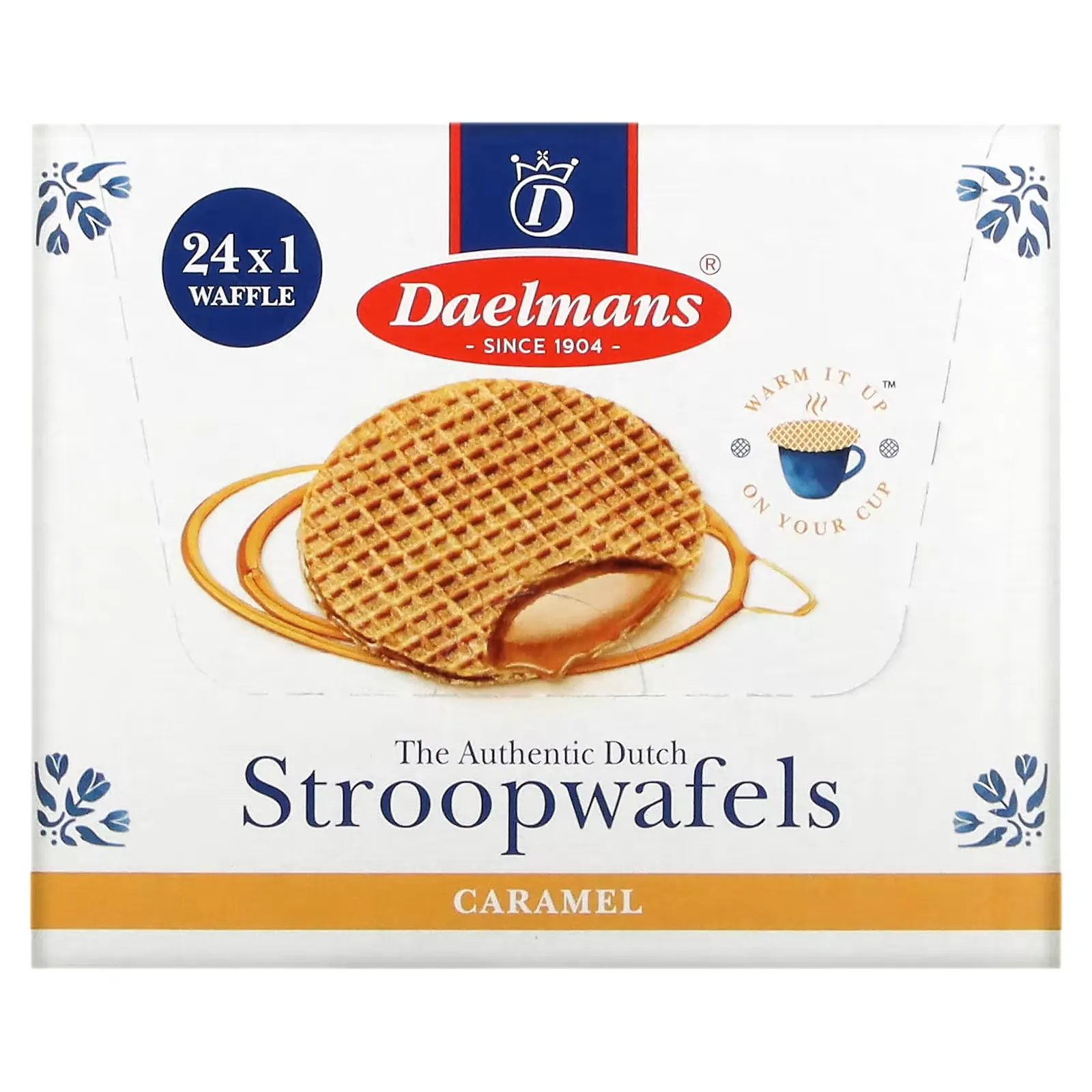 Stroopwafels, Caramel, 24 Waffles, 1.38 oz (39 g ) Each