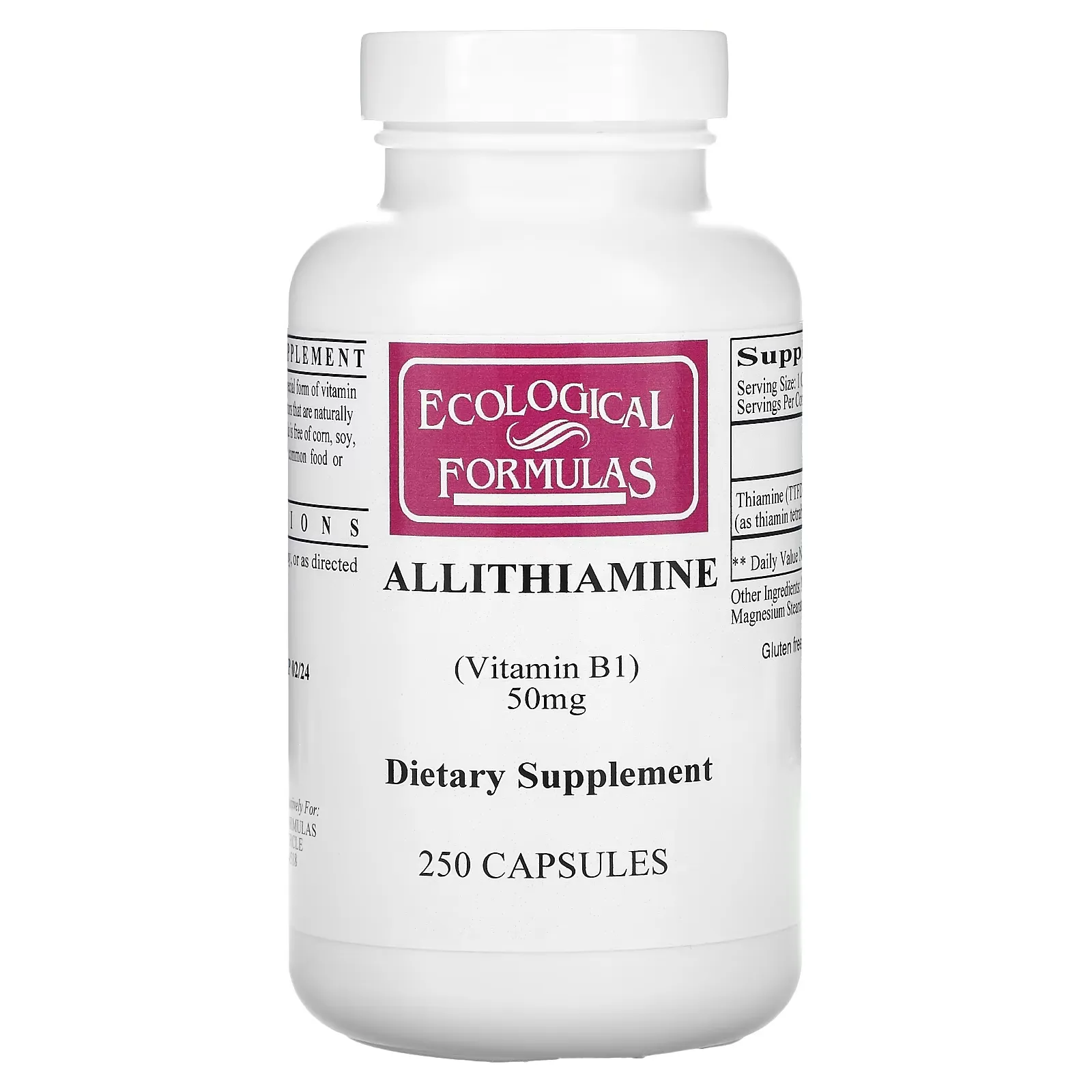 Allithiamine (Vitamin B1), 50 mg, 250 Capsules