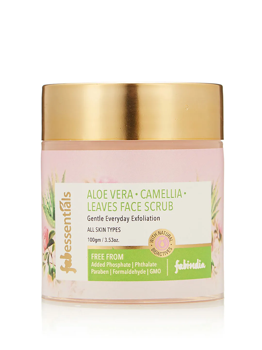 Fabessentials Aloe Vera Camellia Leaves Face Scrub