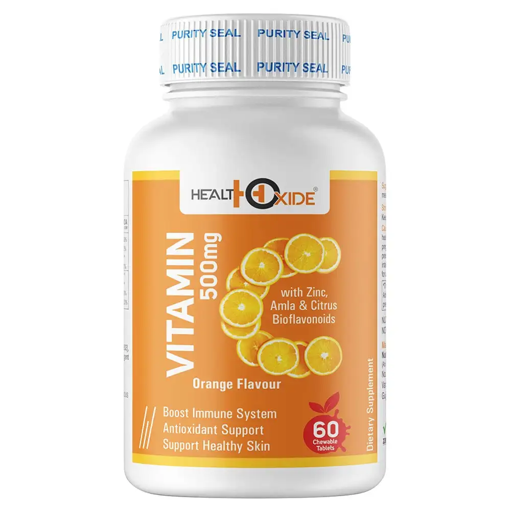 Health Oxide Vitamin C 500 mg,  60 chewable tablet(s)  Orange