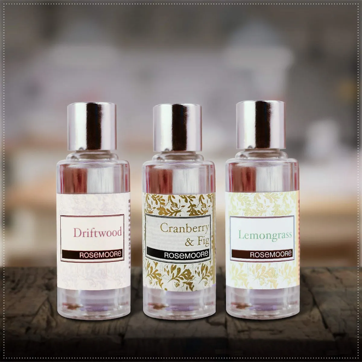 Rosemoore Aroma Diffuser Oil Pack Of 3 Driftwood Cranberry & Fig Lemongrass