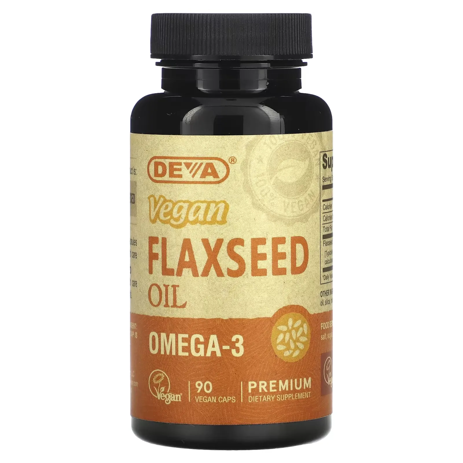 Premium Vegan Flaxseed Oil, 90 Vegan Caps