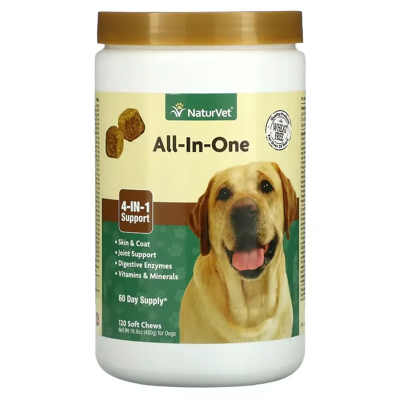 All-In-One, For Dogs, 120 Soft Chews, 16.9 oz (480 g)