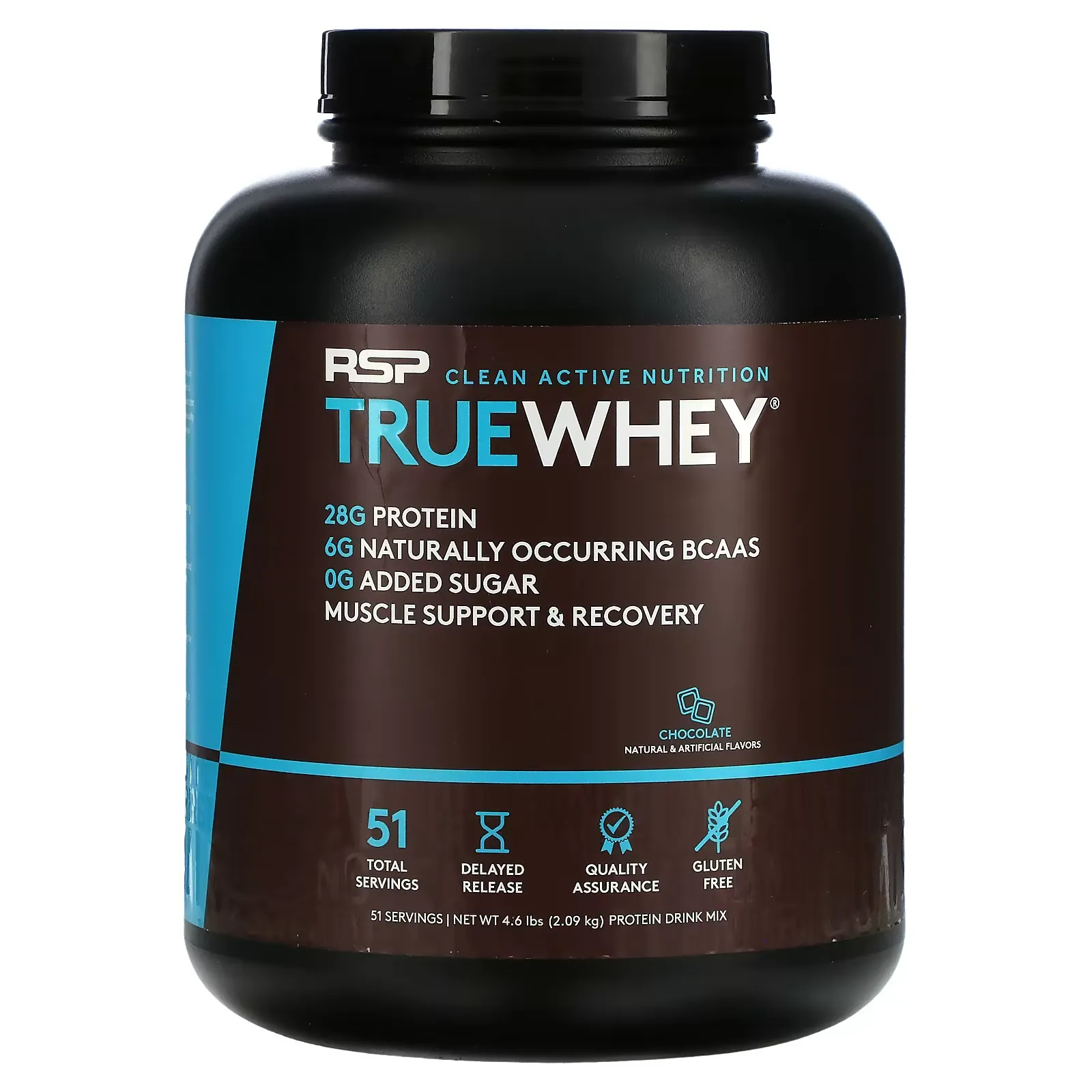 TrueWhey, Chocolate, 4.6 lbs (2.09 kg)