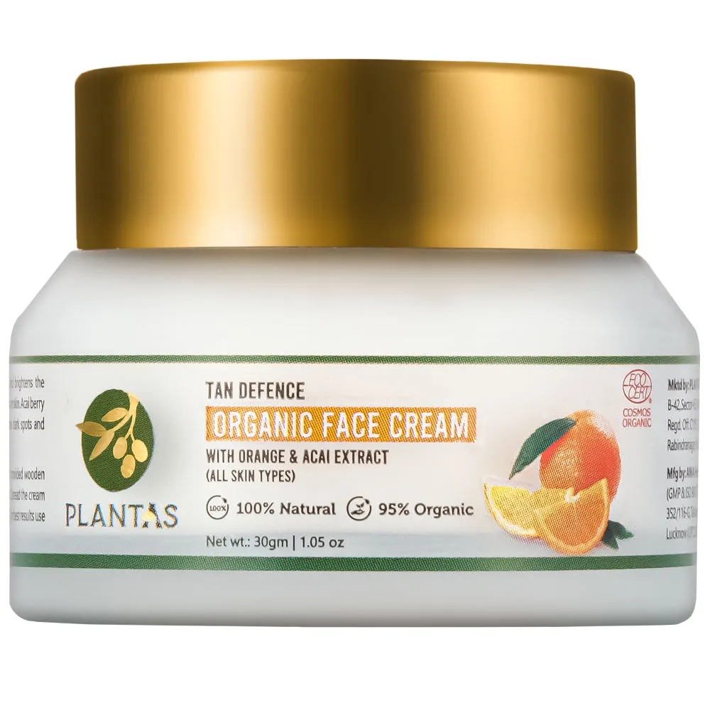 PLANTAS Tan Defence Organic Face Cream