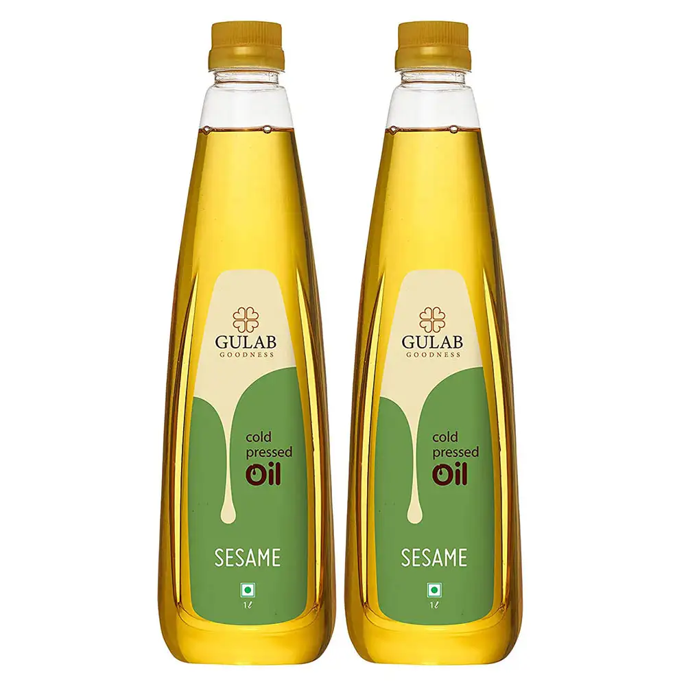 Gulab Cold Pressed Oil Sesame (Pack of 2),  1 L