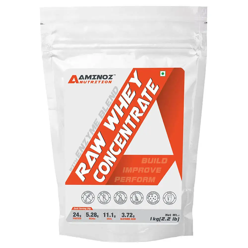 Aminoz Raw Whey Concentrate,  2.2 lb  Unflavoured