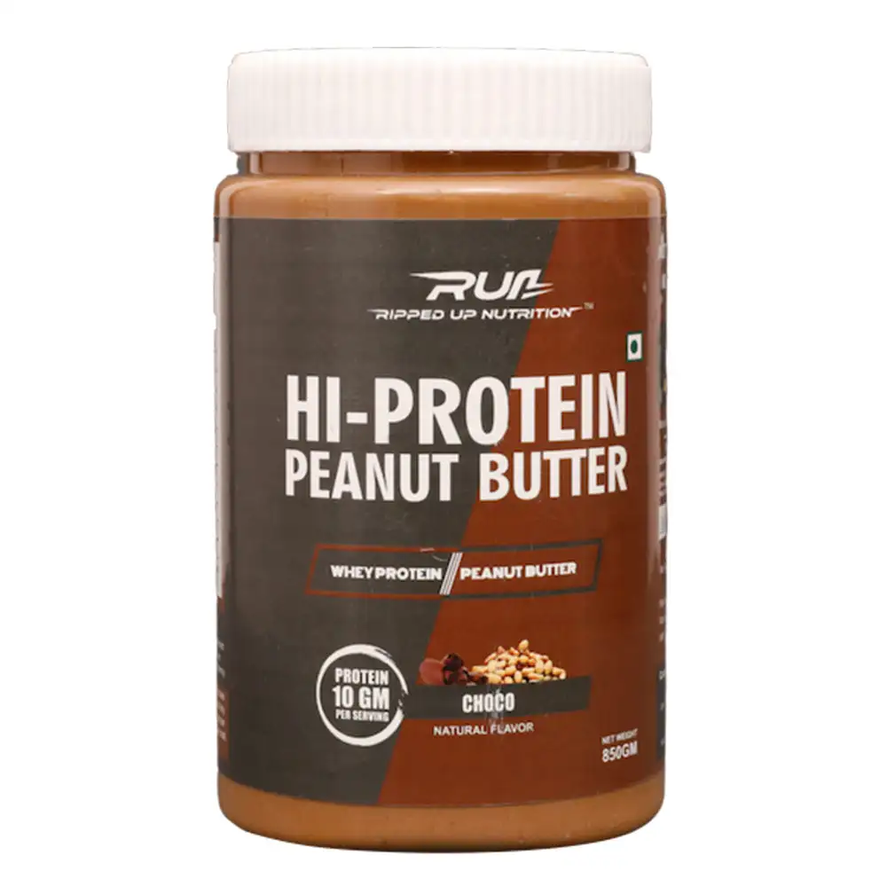 Ripped Up Nutrition Hi Protein Peanut Butter,  0.850 kg  Choco