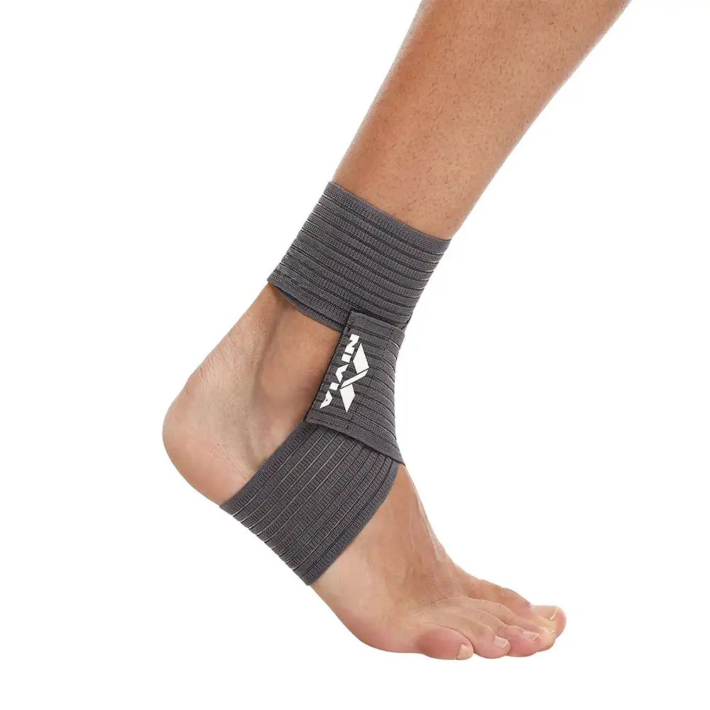 Nivia Orthopedic Compression Ankle Wraps,  Dark Grey  Free Size