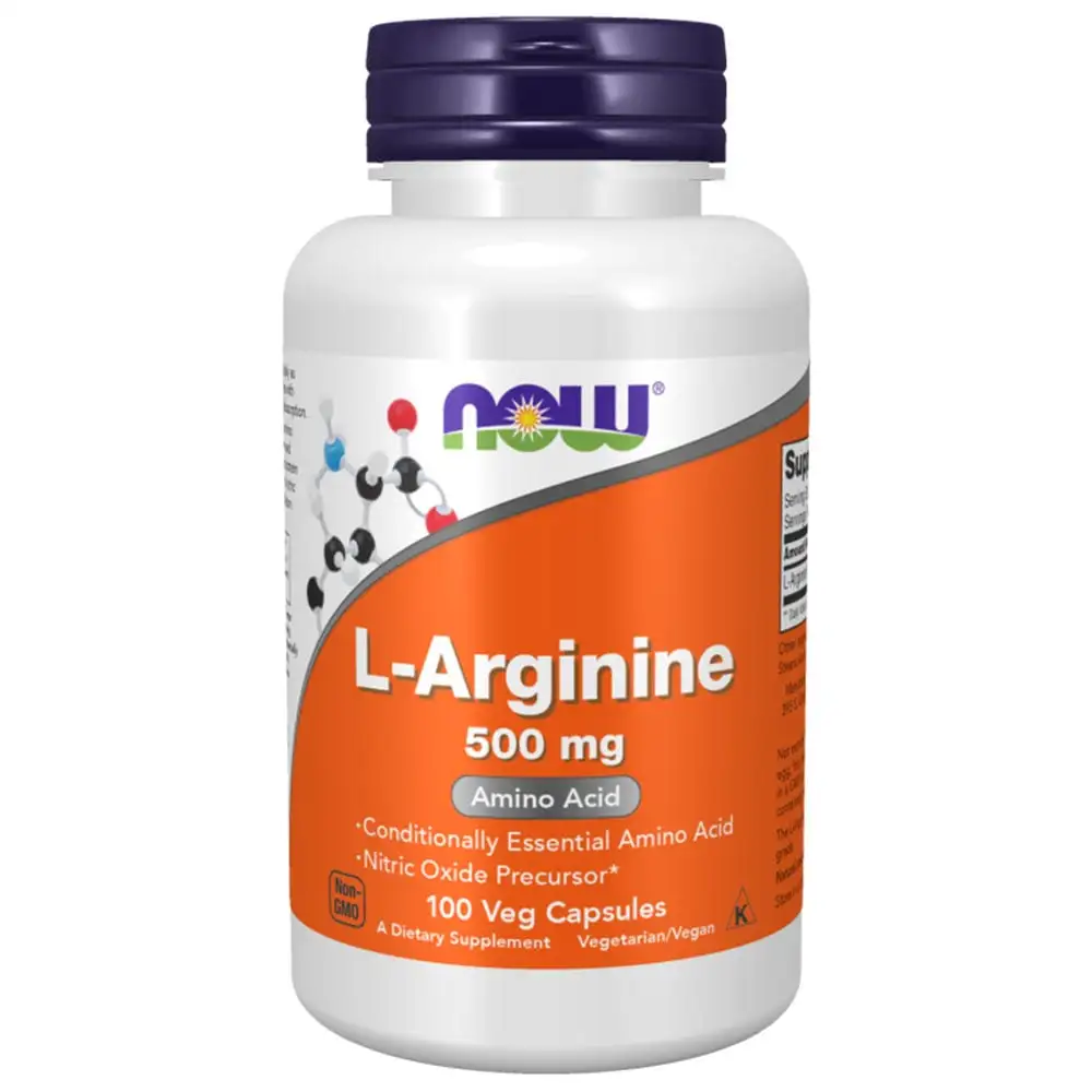 Now L-Arginine (500 mg),  100 capsules