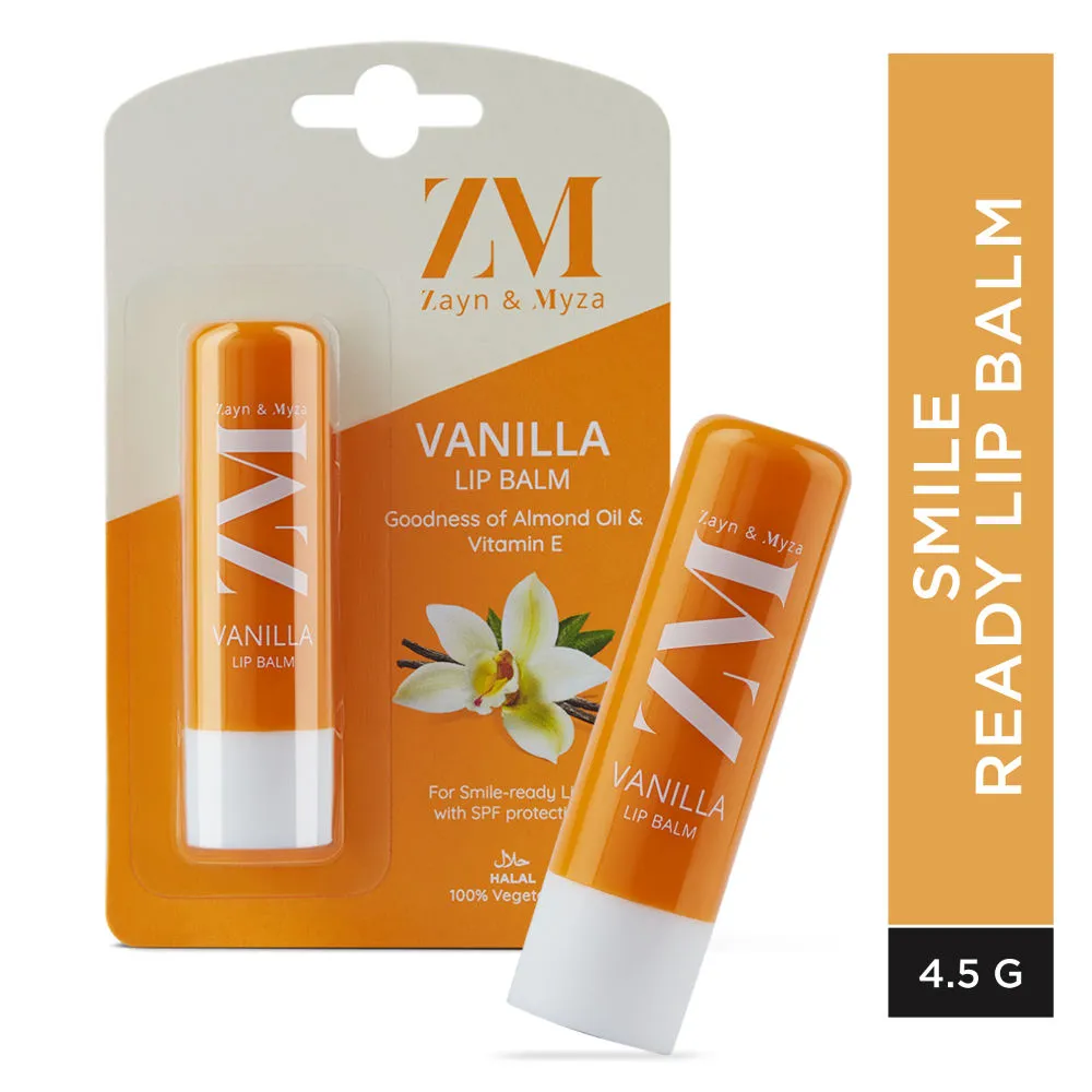 ZM Zayn & Myza Vanilla Lip Balm - Goodness of Almond Oil & Vitamin E