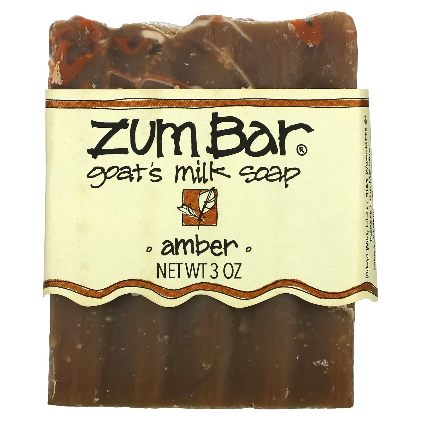 Zum Bar, Goat's Milk Soap, Amber, 3 oz