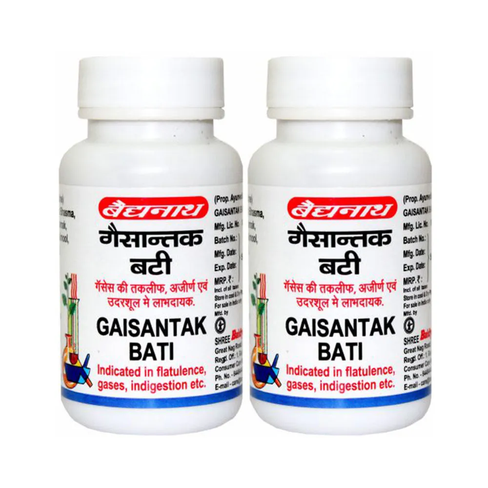 Baidyanath Gaisantak Bati Gas Problem - Pack Of 2