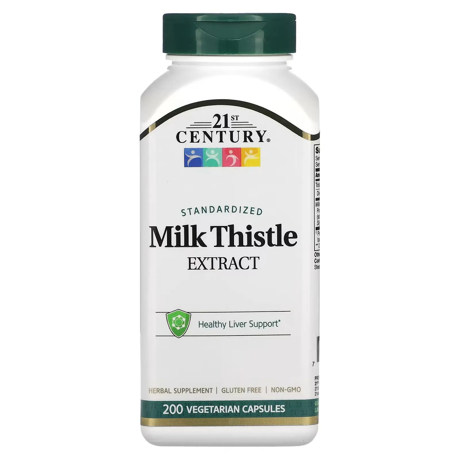 Standardized Milk Thistle Extract, 200 Vegetarian Capsules