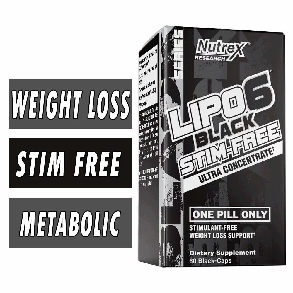 Lipo 6 Black Stim Free - Nutrex - 60 Black Caps