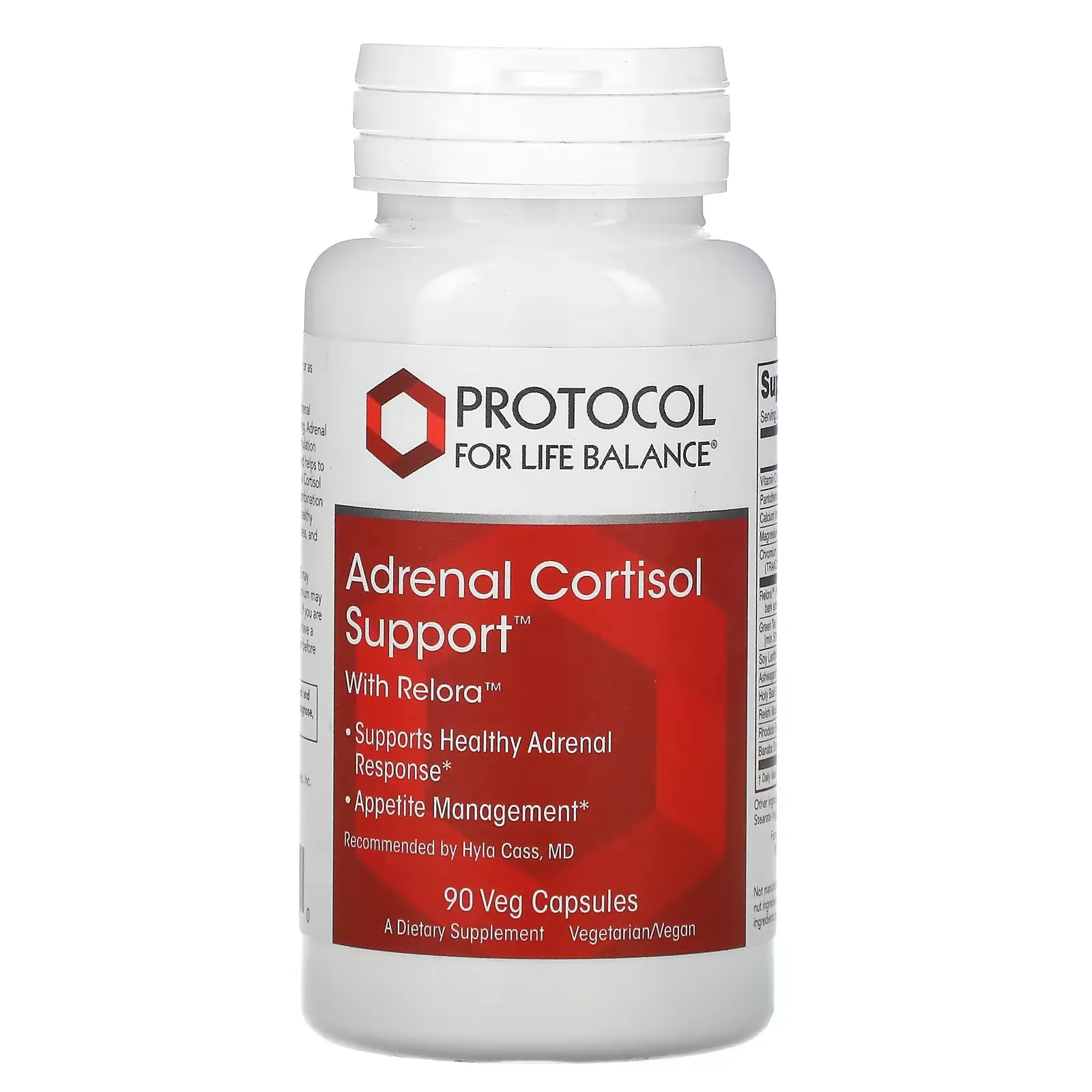 Adrenal Cortisol Support with Relora, 90 Veg Capsules