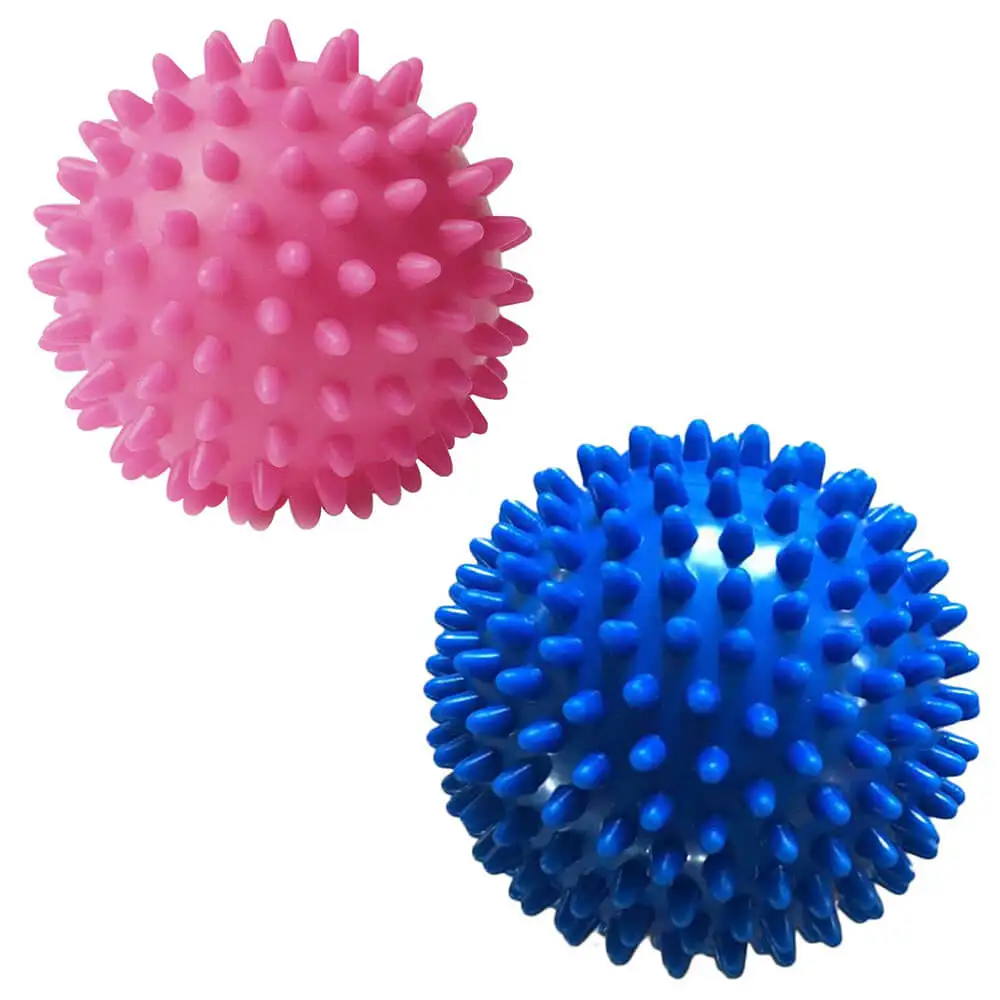 Fitsy 2Pc Spiky Massage Ball - 7&9 cm,  Pink and Blue