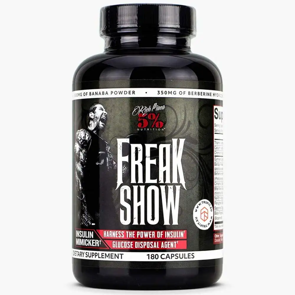 Rich Piana - 5% Nutrition Freak Show,  180 capsules  Unflavoured