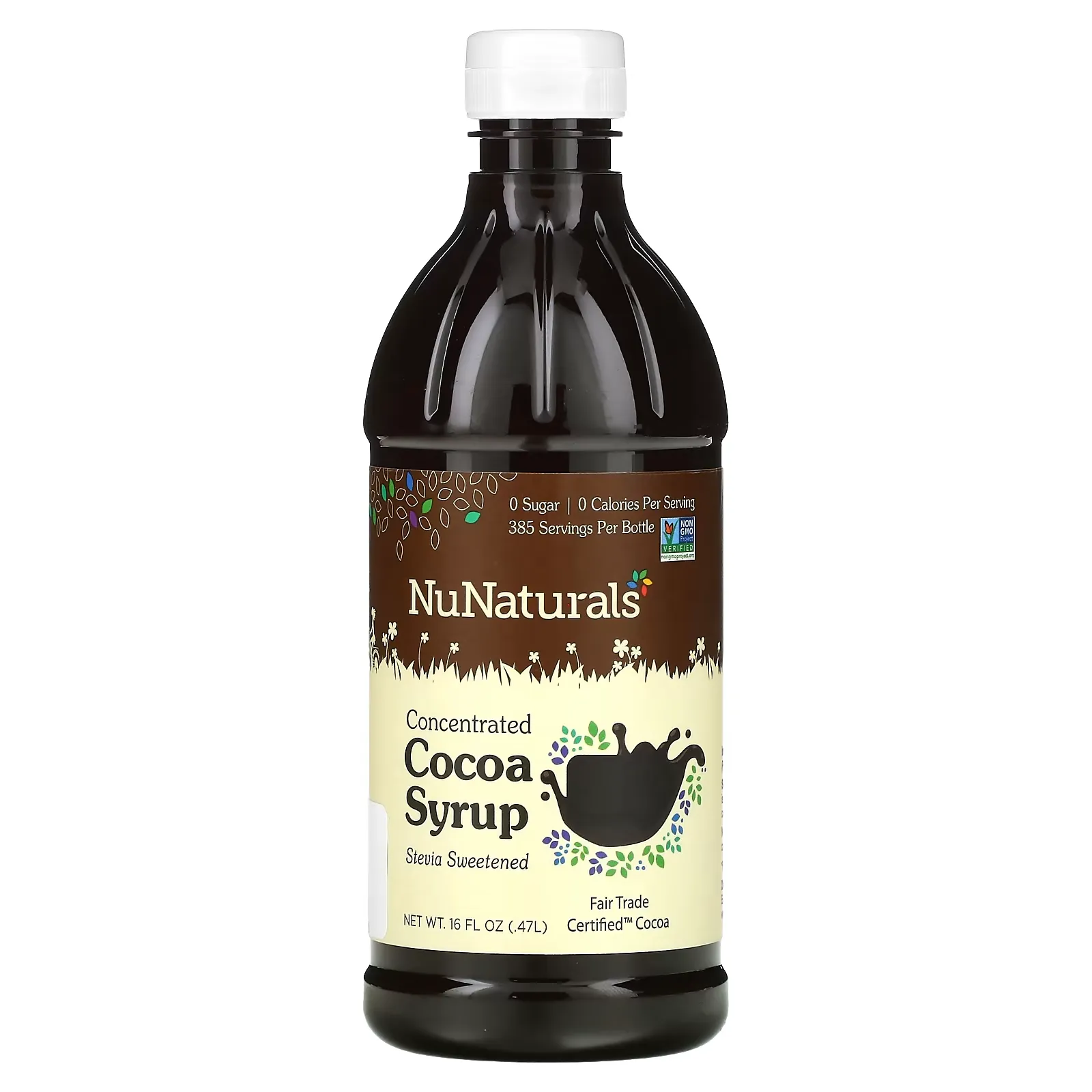 NuStevia Concentrated Cocoa Syrup, 16 fl oz (0.47 l)