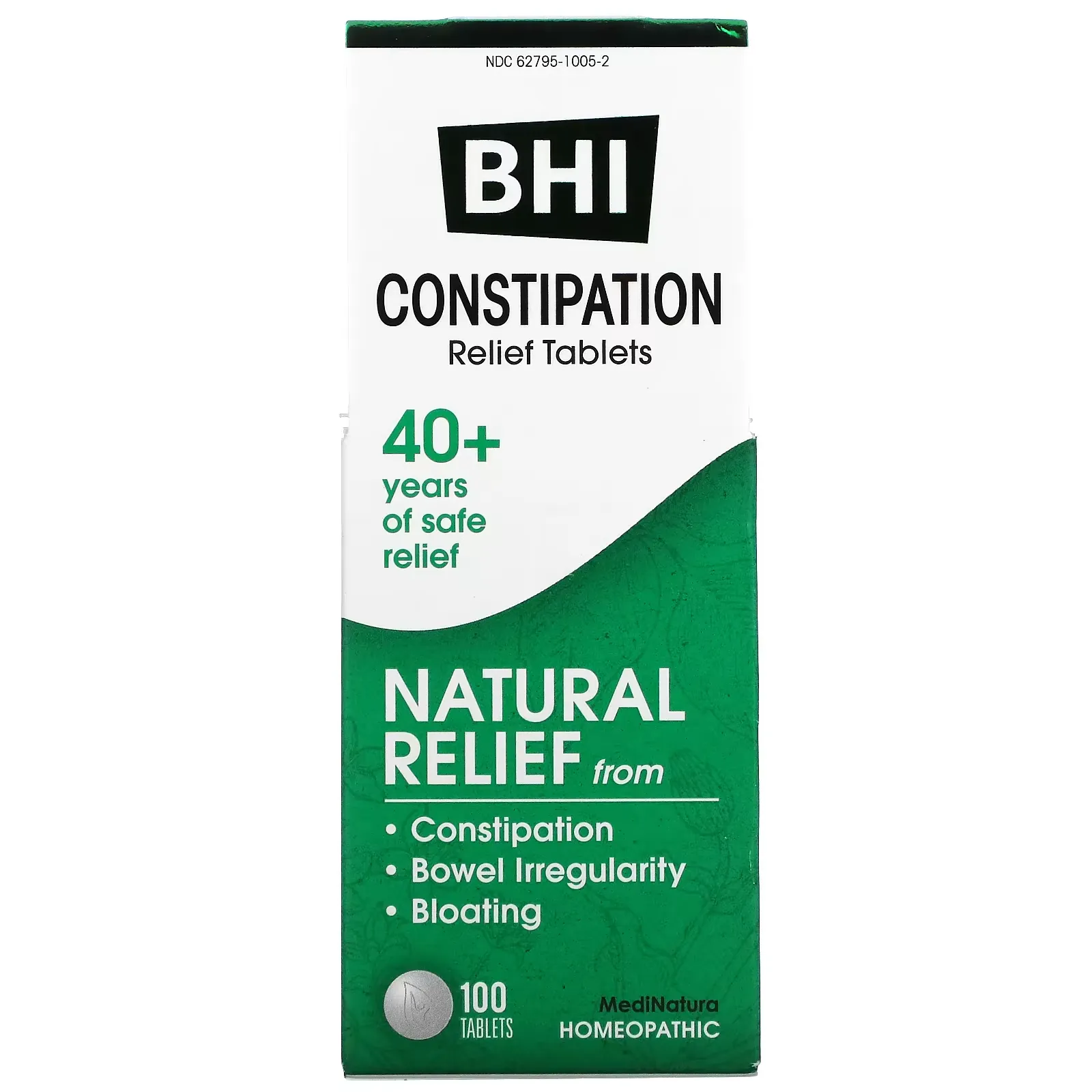 BHI, Constipation Relief, 100 Tablets