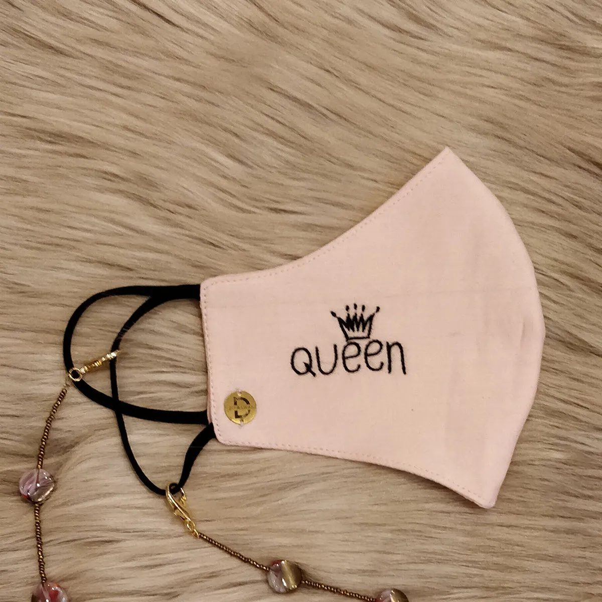 Diya Aswani Pink Queen Mask(1 pcs)