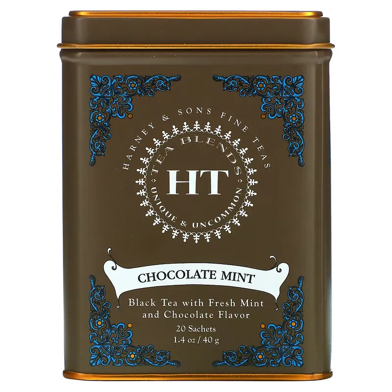 HT Tea Blends, Chocolate Mint, 20 Sachets, 1.4 oz (40 g)