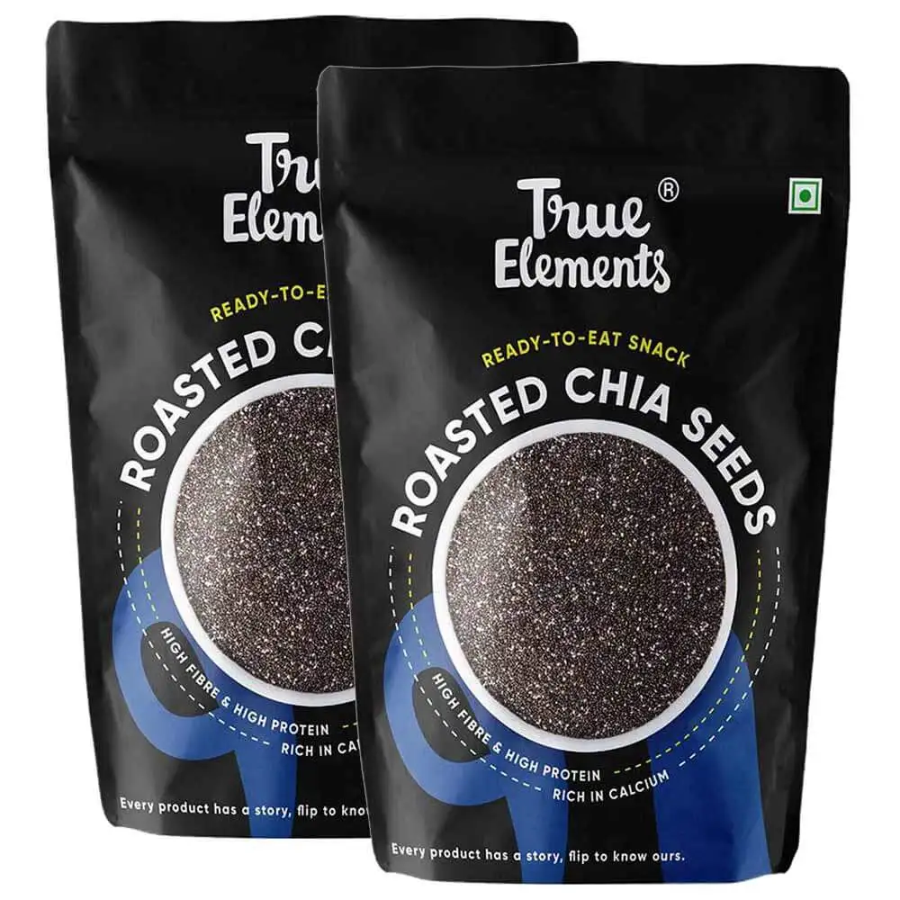 True Elements Roasted Chia Seeds Pack of 2,  125 g  Unflavoured