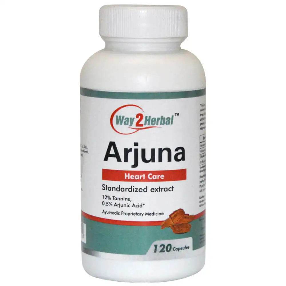 Way2Herbal Arjuna,  120 capsules