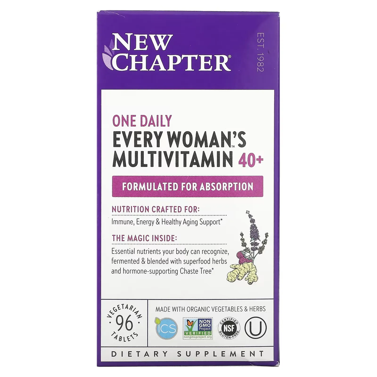 Every Woman's One Daily 40+ Multivitamin, 96 Vegetarian Tablets