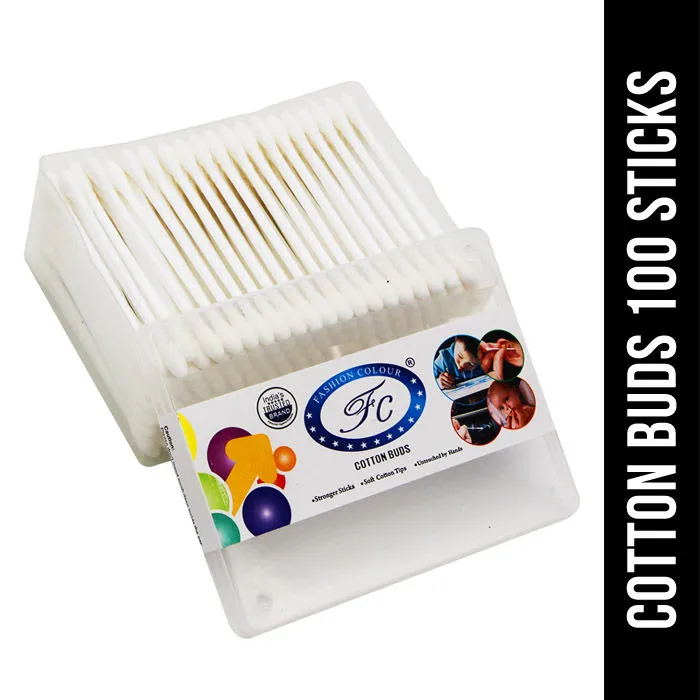 FASHION COLOUR Cotton Buds Box