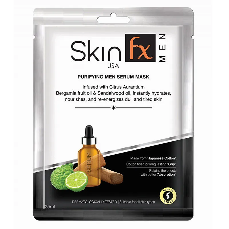 Skin Fx Purifying Men Serum Mask For Dull & Tired Skin